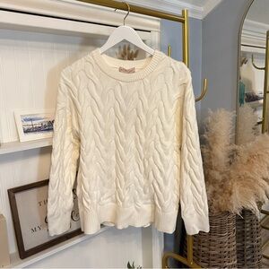 NWT Philosophy cream colored sweater
